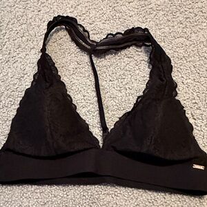 Pink (VS) Black Lace Bralette